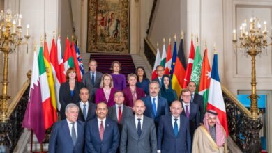 ريم الهاشمي تشارك في اجتماع باريس رفيع المستوى لبحث تنفيذ خطة السلام الأمريكية