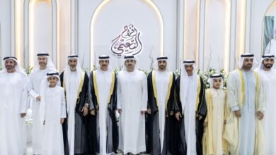 مكتوم بن محمد يحضر أفراح النعيمي