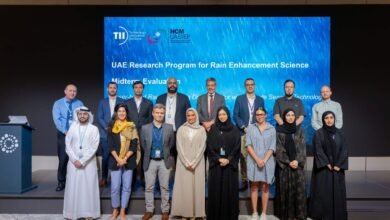 برنامج الإمارات لبحوث علوم الاستمطار يطلع على التقدم المحرز بمشروع استخدام الليزر لتعزيز هطول الأمطار
