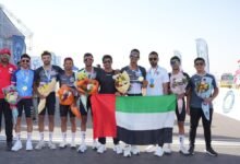 17 ميدالية ملونة حصاد منتخب الإمارات للدراجات الهوائية في البطولة العربية بالعراق