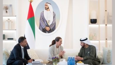 حمدان بن زايد يستقبل مريم المهيري ويطّلع على جهود شركة "براري" في دعم الاستدامة البيئية وتقنيات إدارة الغابات