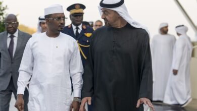 رئيس الدولة ورئيس تشاد يبحثان علاقات التعاون بين البلدين