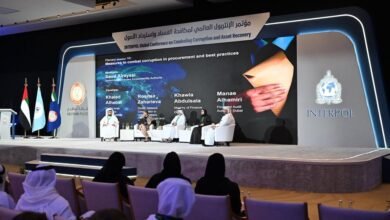 "الإمارات للمحاسبة" يستعرض خلال "مؤتمر الإنتربول لمكافحة الفساد"ريادة الدولة في النزاهة وحوكمة المشتريات