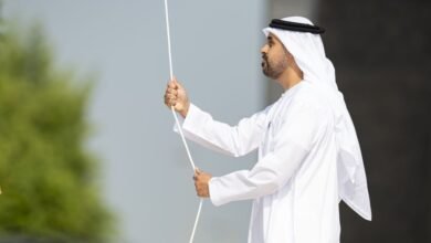 ذياب بن محمد بن زايد يشارك في وقفة الدعاء الصامت في واحة الكرامة