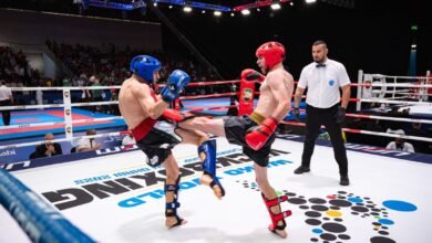 انطلاقة قوية لمنافسات مونديال "الكيك بوكسينج" بأبوظبي