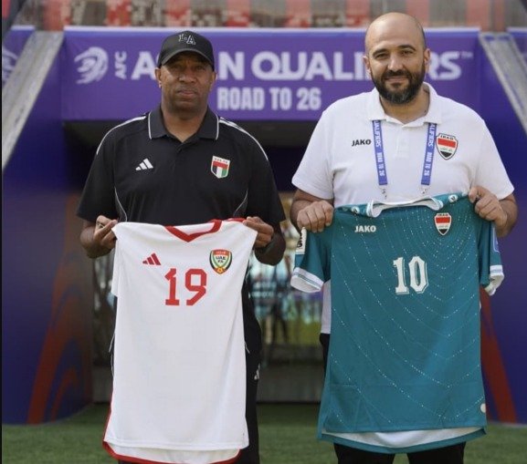 منتخبنا الوطني يرتدي الزي الأبيض.. والعراق يظهر بالأخضر 1 منتخبنا الوطني