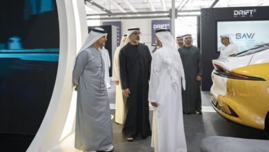 خالد بن محمد بن زايد يشهد جانباً من فعاليات معرض "دريفت إكس" في نسخته الثانية
