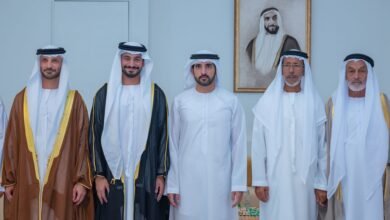 حمدان بن محمد يحضر أفراح الرميثي