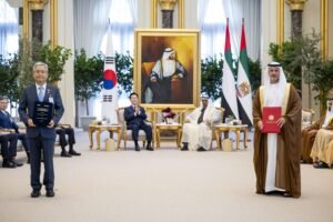 رئيس الدولة والرئيس الكوري يشهدان تبادل عدد من مذكرات التفاهم والاتفاقيات بين البلدين