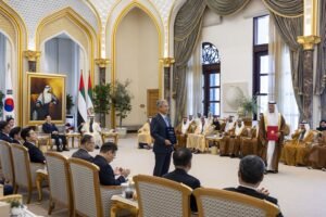 رئيس الدولة والرئيس الكوري يشهدان تبادل عدد من مذكرات التفاهم والاتفاقيات بين البلدين