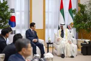 رئيس الدولة والرئيس الكوري يبحثان تعزيز العلاقات الإستراتيجية بين البلدين