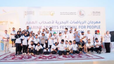 أحمد بن حمدان يتوج الفائزين في مهرجان الرياضات البحرية لأصحاب الهمم