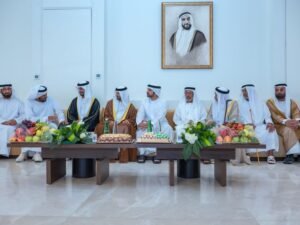 حمدان بن محمد يحضر أفراح الرميثي