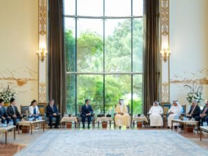 سعود بن صقر يستقبل قنصل اليابان ووفد مجلس أعمالها