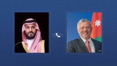 ملك الأردن وولي العهد السعودي يبحثان هاتفيا تطورات المنطقة وسبل تعزيز الأمن