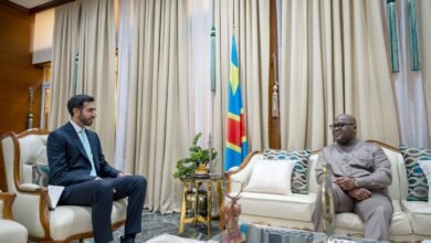 رئيس الكونغو الديمقراطية يستقبل شخبوط بن نهيان