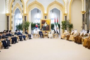 رئيس الدولة والرئيس الكوري يبحثان تعزيز العلاقات الإستراتيجية بين البلدين