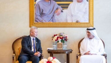 سعود بن صقر يستقبل وفداً من جامعة غوانجو للطب الصيني