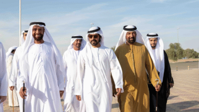 خليفة بن طحنون بن محمد يحضر حفل استقبال بمناسبة زفاف أحمد عبدالله الكتبي