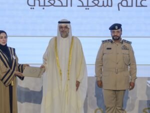 ولي عهد الشارقة يشهد حفل تخريج فوجين من طلبة الدكتوراة والماجستير بأكاديمية العلوم الشرطية