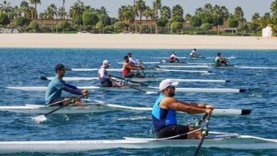 60 متسابقاً يشاركون في الجولة الرابعة من بطولة الإمارات للتجديف الحديث