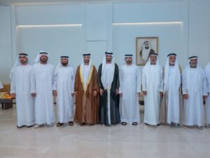 حمدان بن محمد يحضر أفراح الرميثي