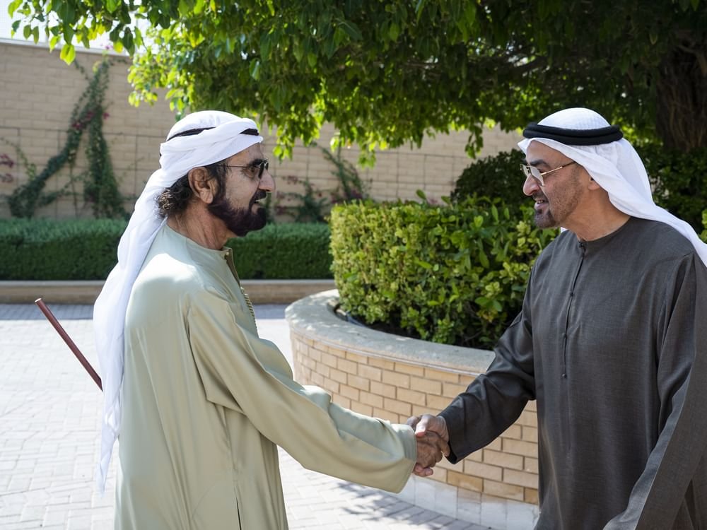 رئيس الدولة يلتقي محمد بن راشد 1 رئيس الدولة يلتقي محمد بن راشد