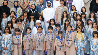 خليفة بن طحنون بن محمد يشهد افتتاح المؤتمر الكشفي العربي الـ31