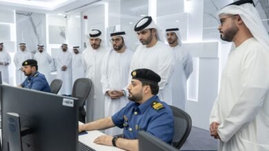 منصور بن محمد يطّلع على جهود جمارك دبي في تعزيز أمن المنافذ