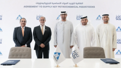 «تعزيز» توقع البنود الأساسية لاتفاقيتي توريد مواد أولية رئيسية لصناعة البتروكيماويات مع مجموعة «سانمار»