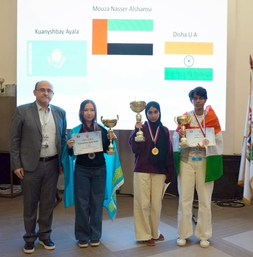 اللاعبة موزة الشامسي تحرز لقب "مونديال الشطرنج" للهواة في صربيا 1 اللاعبة موزة الشامسي تحرز لقب "مونديال الشطرنج" للهواة في صربيا