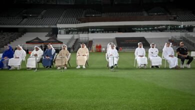 حمدان بن مبارك يحث لاعبي المنتخب قبيل لقاء العراق على بذل أقصى جهد لإسعاد الجماهير