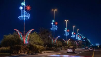 3000 مجسم وشكل هندسي تزين مدن منطقة الظفرة احتفاءً بعيد الاتحاد