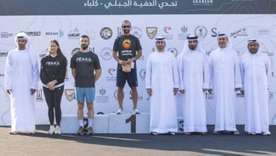 تتويج الفائزين بتحدي الحفية الجبلي بالشارقة