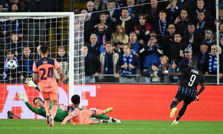 برشلونة يتجنب الهزيمة من كلوب بروج 7 برشلونة يتجنب الهزيمة من كلوب بروج