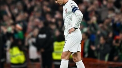 البرتغال تخسر من أيرلندا.. ورونالدو يتعرض للطرد