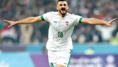 أيمن حسين يقود هجوم العراق أمام منتخبنا الوطني