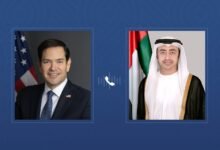 عبدالله بن زايد ووزير الخارجية الأمريكي يبحثان هاتفيا التطورات الإقليمية والعلاقات الاستراتيجية بين البلدين