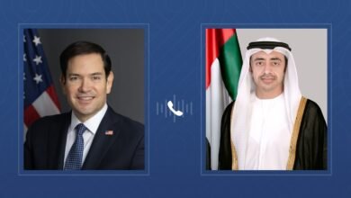 عبدالله بن زايد ووزير الخارجية الأمريكي يبحثان هاتفيا التطورات الإقليمية والعلاقات الاستراتيجية بين البلدين