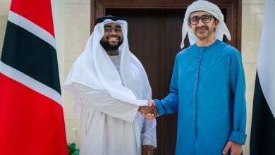 عبدالله بن زايد يستقبل وزير الخارجية وشؤون الكاريبي في ترينيداد وتوباغو