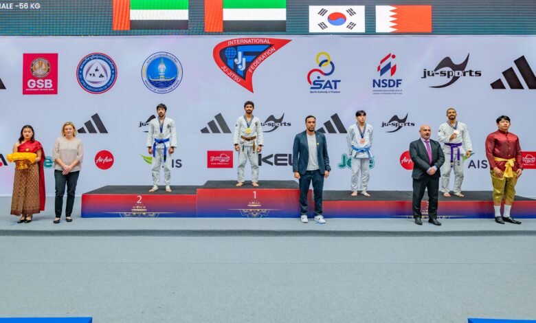 منتخب الإمارات تحت 21 سنة يحرز 7 ميداليات ببطولة العالم للجوجيتسو في بانكوك
