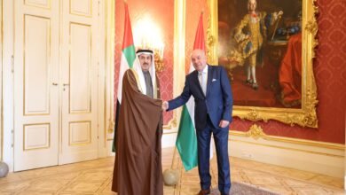 رئيس المجر يستقبل رئيس المجلس الوطني الاتحادي .. ويؤكد الحرص على تعزيز العلاقات الثنائية بين البلدين