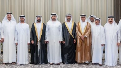 مكتوم بن محمد يحضر أفراح الشامسي والسويدي