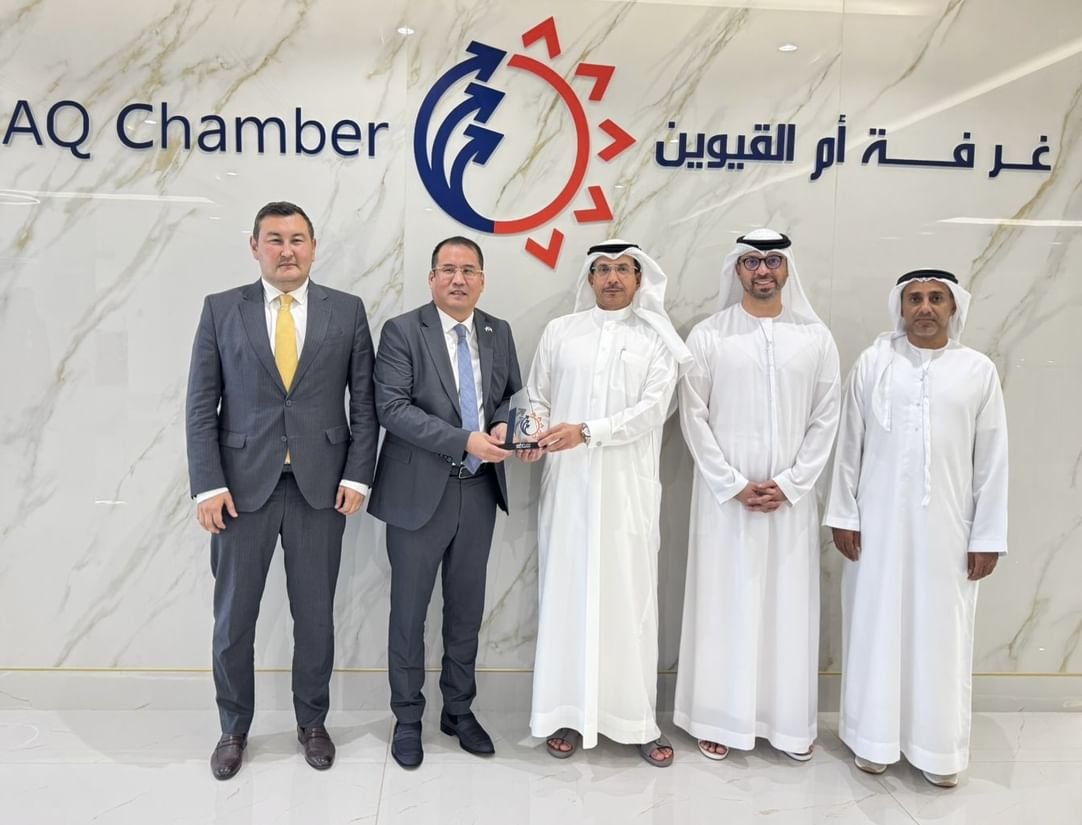 "غرفة أم القيوين" تبحث التعاون الاقتصادي مع كازاخستان 1 "غرفة أم القيوين" تبحث التعاون الاقتصادي مع كازاخستان