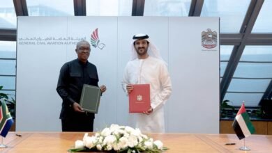 الإمارات وجنوب إفريقيا توقعان بروتوكولاً لتحديث اتفاقية النقل الجوي