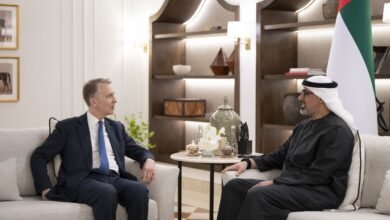 خالد بن محمد بن زايد يلتقي وفداً من الإدارة التنفيذية لمجموعة بروكفيلد لإدارة الأصول