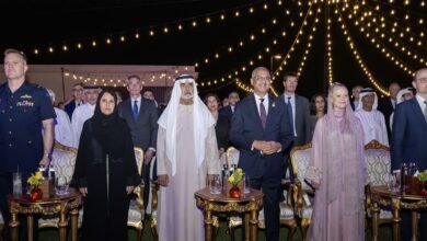 نهيان بن مبارك يحضر حفل السفارة الأسترالية بمناسبة اليوم الوطني