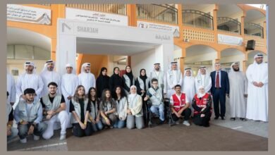 "تمكين المجتمع" ومؤسسة الإمارات تنظمان فعالية تطوعية لتطوير البيئة التعليمية بالشارقة