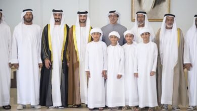 منصور بن زايد يحضر أفراح الرميثي