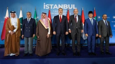 المرر يترأس وفد الدولة المشارك في الاجتماع الوزاري حول غزة في إسطنبول